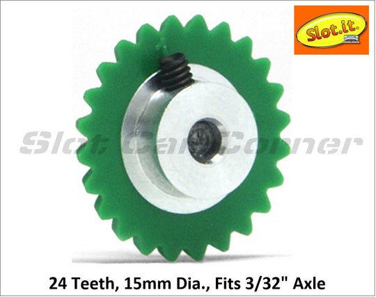 Slot.It GA1524-Pl 15mm Plastic Anglewinder Gear, 24T