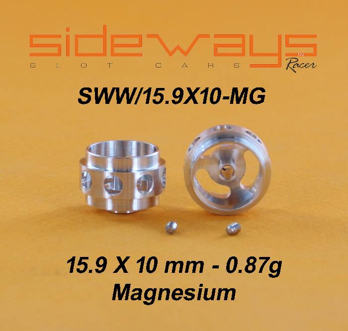 SWW/15.9X10MG Sideways 15.9 x 10mm Magnesium Wheels