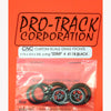 Pro-Track 411B BLACK Drag Front Wheels 1/16 x 3/4'' Star