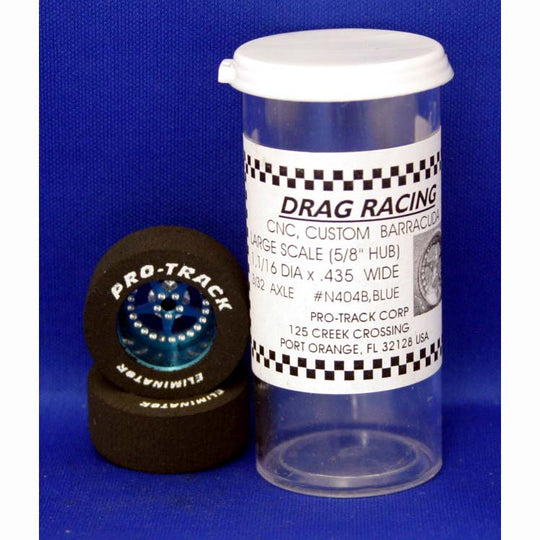 PTMN404B,B Pro-Track  3/32" x 1-1/16" x .435" Star Wheels, Blue