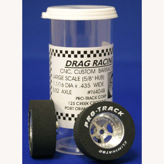 PTMN404B Pro-Track 3/32" x 1-1/16" x .435" Star Wheels, Silver