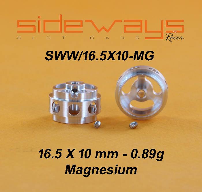 SWW/16.5X10MG Sideways 16.5 x 10mm Magnesium Wheels