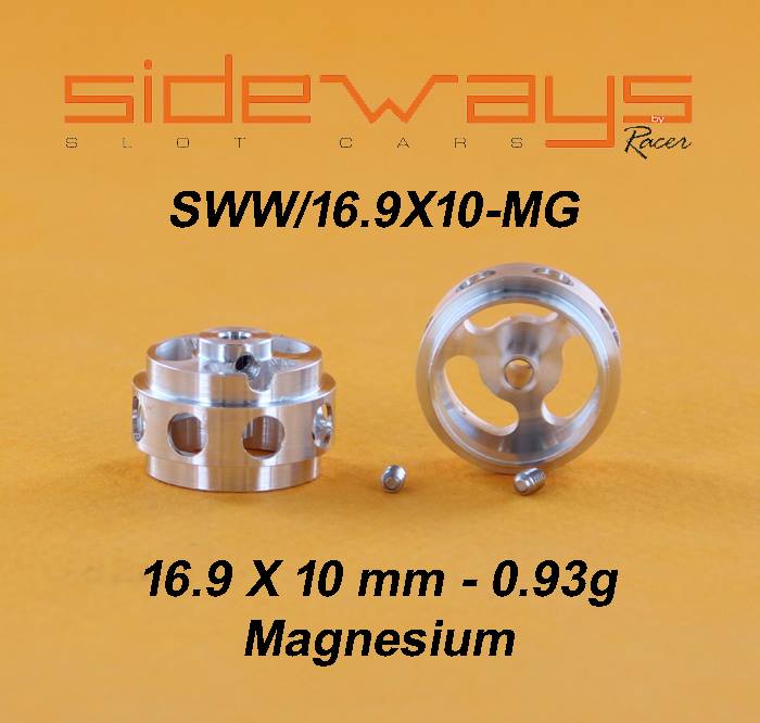 SWW/16.9X10MG Sideways 16.9 x 10mm Magnesium Wheels