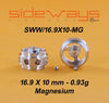 SWW/16.9X10MG Sideways 16.9 x 10mm Magnesium Wheels