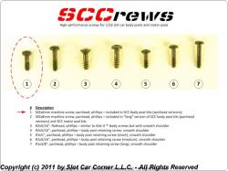 SCCrews 1 - M2 x 6mm Machine