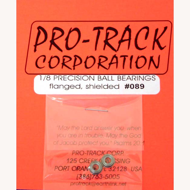 Pro-Track 089 Ball Bearings for 1/8" Axle