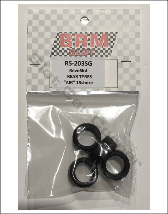 RS-203SG RevoSlot AIR SuperGrip Rear Tires 19x10mm, Shore 15