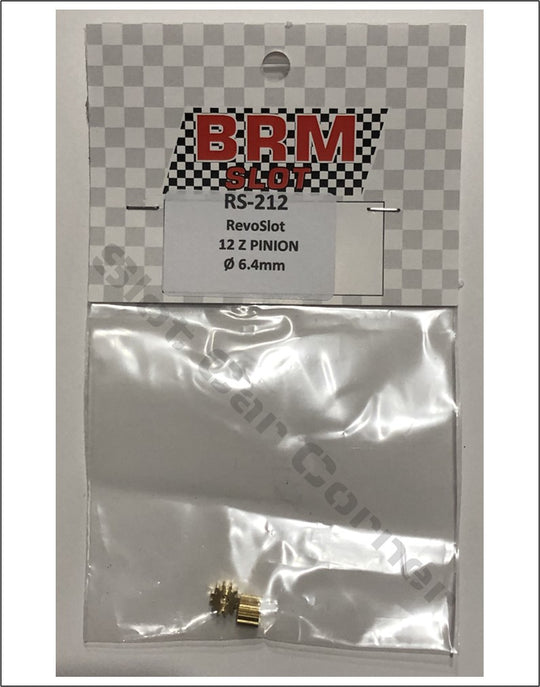 RS-212 RevoSlot 6.4mm Brass Pinion, 12T