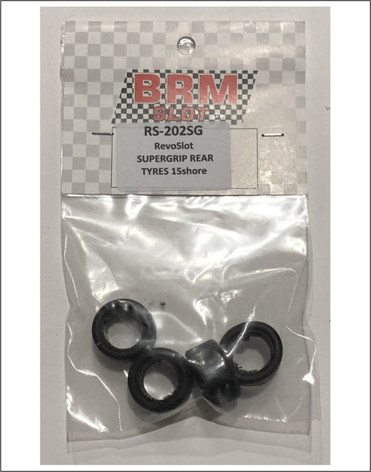 RS-202SG RevoSlot SuperGrip Rear Tires 19x10mm, Shore 15