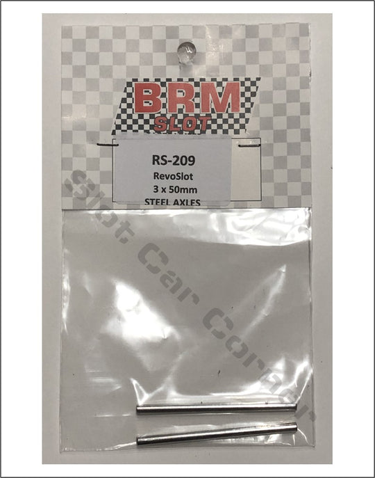 RevoSlot RS-209 Steel Axles, 50mm x 3mm OD