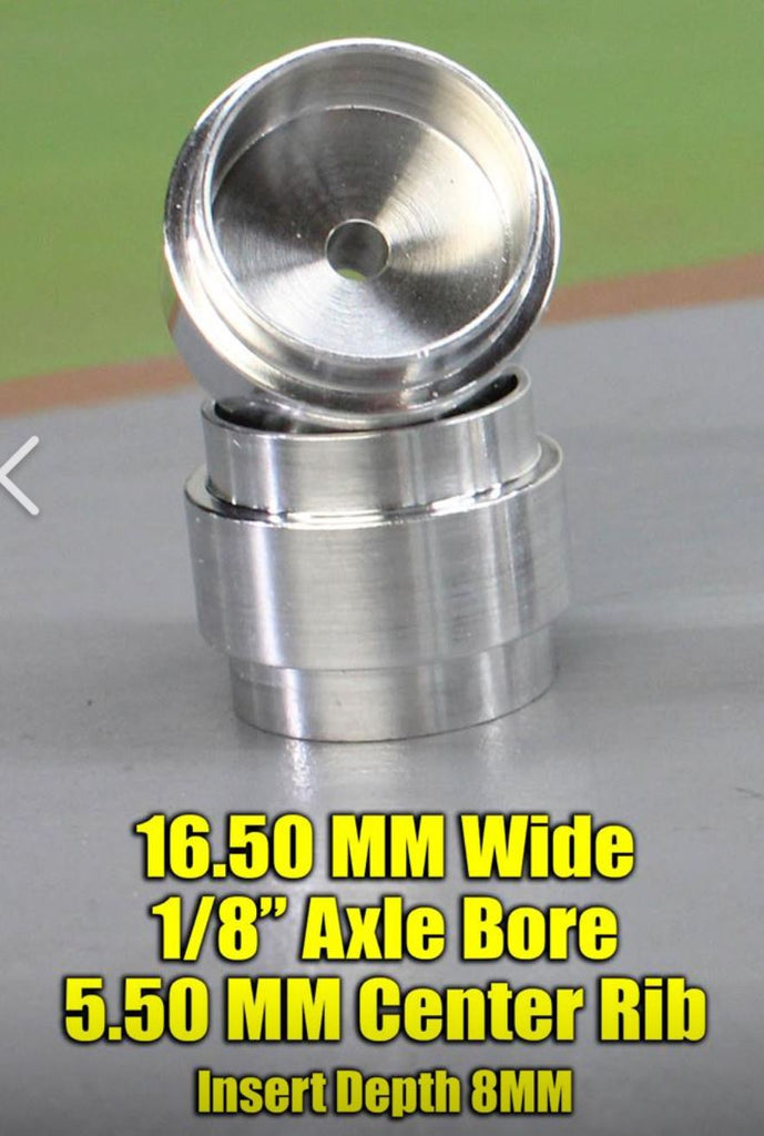 CB Design CBD1610 1:24 Insert Wheels 20 x 16.5mm, 1/8" Axle, Center Rib