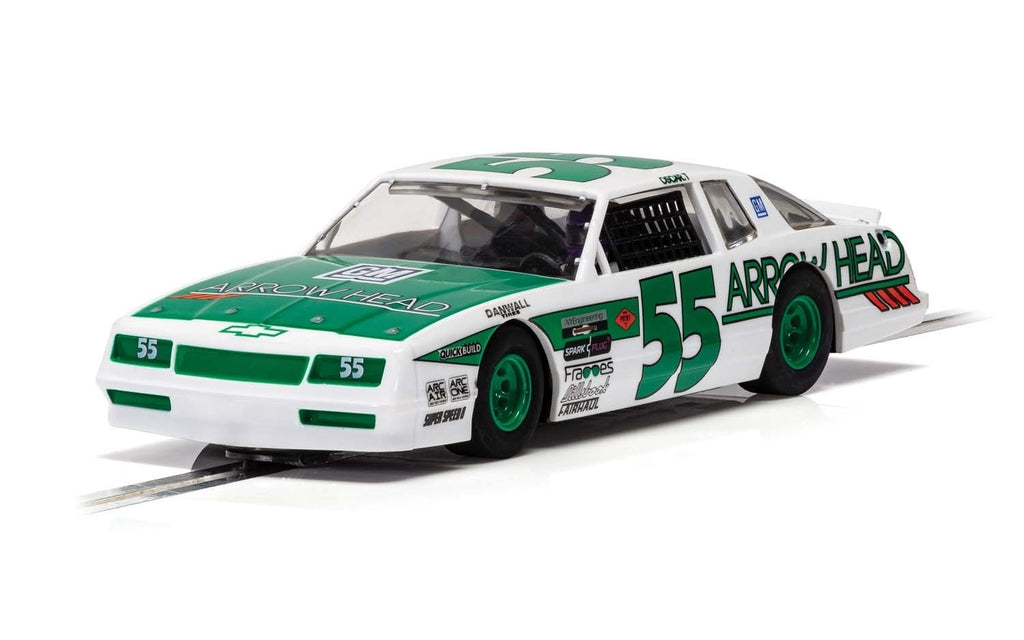 Scalextric C4079 Chevrolet Monte Carlo 1986 Green / White 'Arrow Head' No. 55