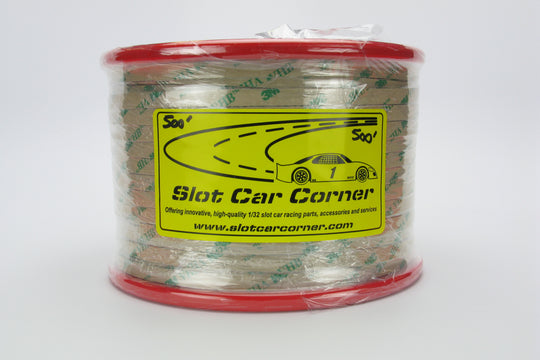 SCC Tinned Copper Track Braid, Non-Magnetic, Pre-taped, 1/4" x 500 ft.