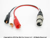 SCC Controller Adapter, XLR (Male) to Alligator Clips