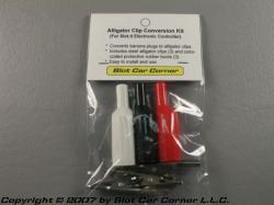 SCC Controller Adapter, Banana Plugs to Alligator Clips, Copper