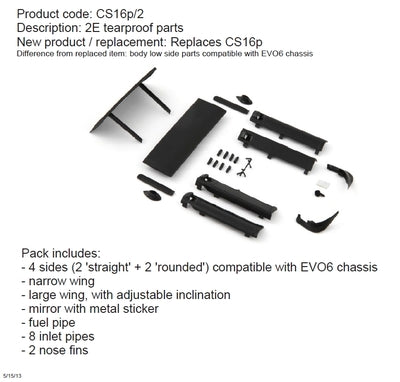 Slot.It CS16p/2 Tearproof Parts, Chaparral 2E