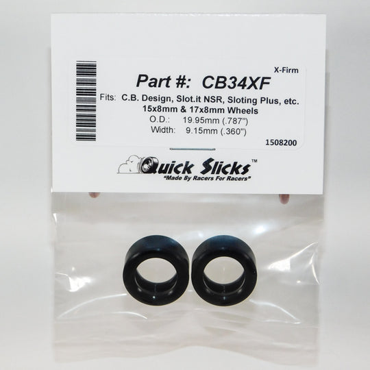 CB34XF Quick Slicks Silicone Tires, X-Firm