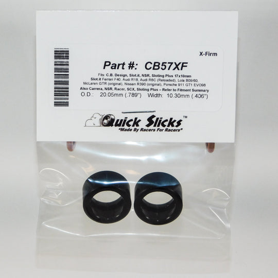 CB57XF Quick Slicks Silicone Tires, X-Firm