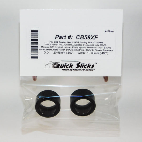 CB58XF Quick Slicks Silicone Tires, X-Firm