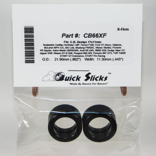 CB66XF Quick Slicks Silicone Tires, X-Firm