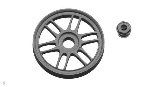 CGWI1707 CG Slotcars GT1 Enkei Inserts, w/Centerlock, 17mm