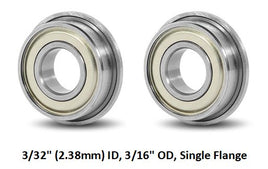 Cheetah Single Flange Ball Bearings 3/32" ID x 3/16" OD