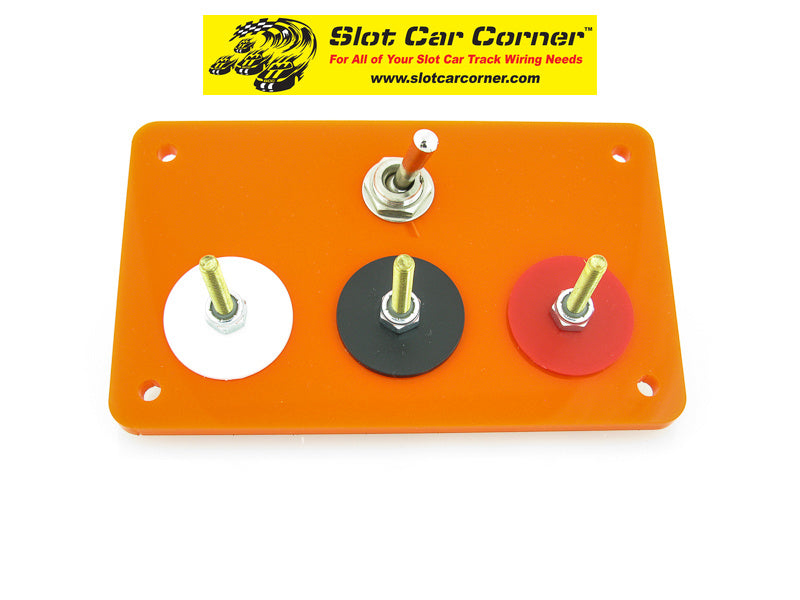 SCC 3-Post (Alligator Clip) Driver Station With Lane Reverse Switch Kit, Orange