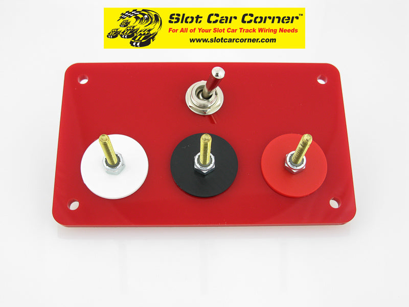 SCC 3-Post (Alligator Clip) Driver Station With Lane Reverse Switch Kit, Red