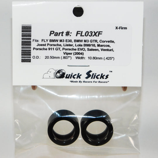 FL03XF Quick Slicks Silicone Tires, X-Firm