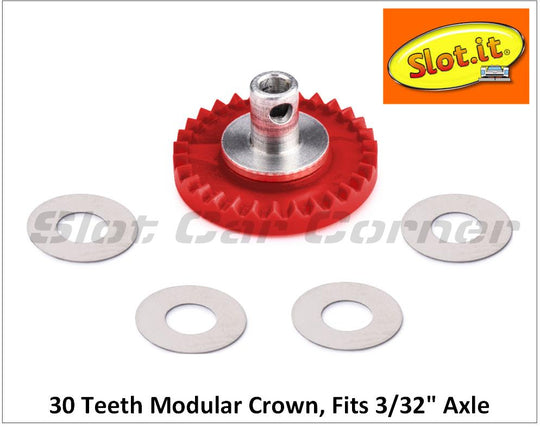 Slot.It GM30i Modular Racing Crown Gear, 30-Teeth
