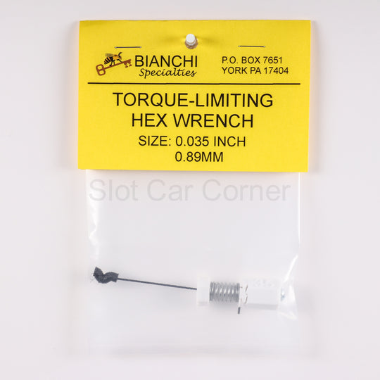 Bianchi Specialties Torque Limiting Hex Wrench, .89mm (.035")