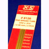KS8126 K&S Metals Round Brass Tube, 3/32" x 12"