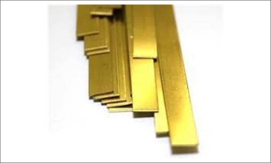 KS8241 K&S Metals Brass Strip, .032" x 1/2"