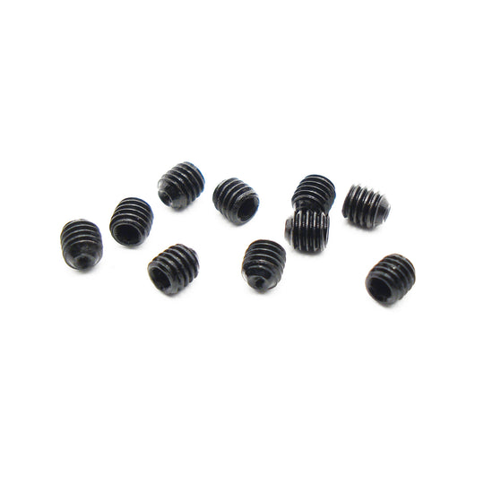 SCC for REVOSLOT M3 x 3mm Set Screws, Cup Point, Black