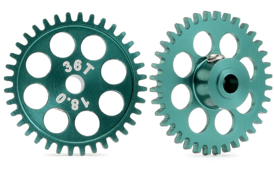 MRSLOTCAR MR6236R 18mm Ergal Sidewinder Gear, 36T