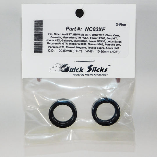 NC03XF Quick Slicks Silicone Tires, X-Firm