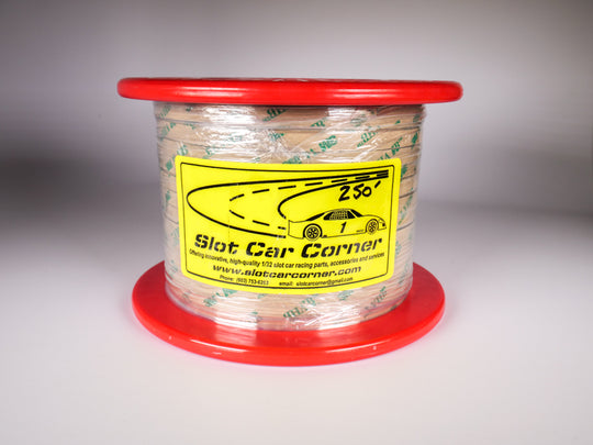 SCC Tinned Copper Track Braid, Non-Magnetic, Pre-taped, 1/4" x 250 ft.