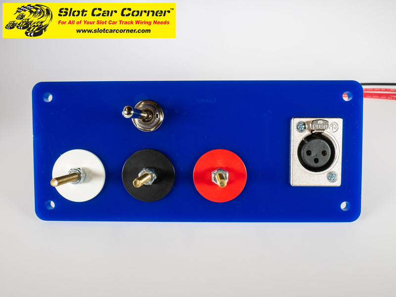 SCC XLR and 3-Post Hookups Driver Station With Lane Reverse Switch Kit, Blue