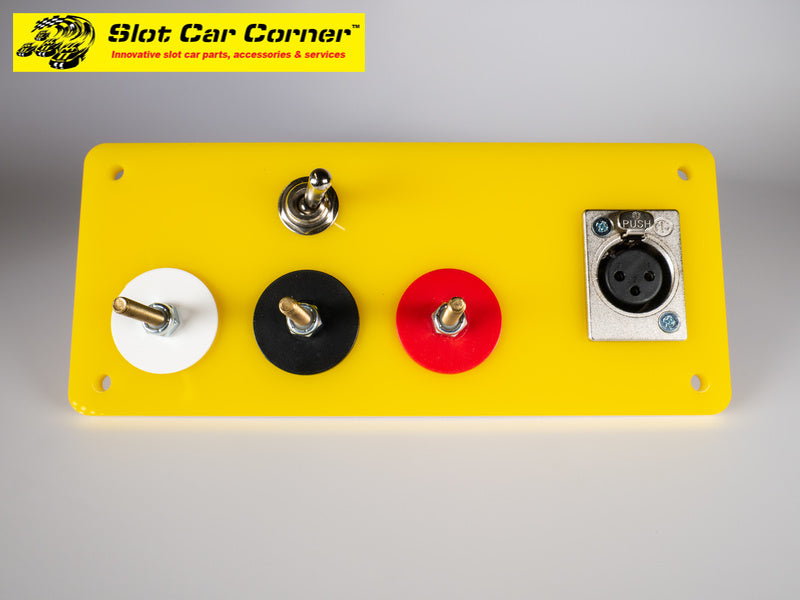 SCC XLR and 3-Post Hookups Driver Station With Lane Reverse Switch Kit, Yellow