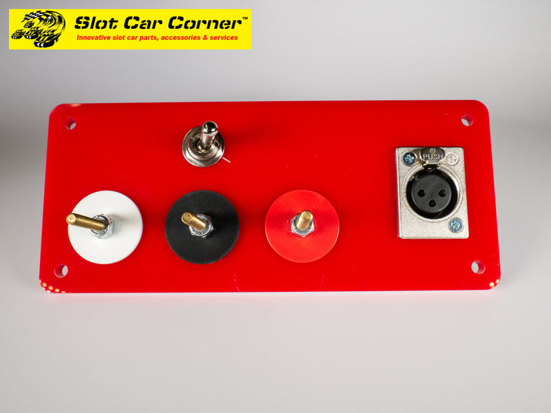 SCC XLR and 3-Post Hookups Driver Station With Lane Reverse Switch Kit, Red