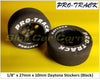 Pro-Track 329 BLACK Daytona Stockers 1/8'' x 27mm x 10mm Wheels, Black