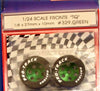 Pro-Track 329 GREEN Daytona Stockers 1/8'' x 27mm x 10mm Wheels, Green