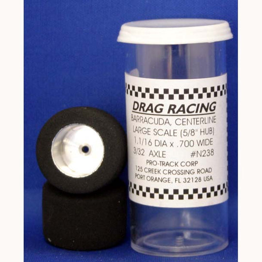 Pro-Track N238 Aluminum 3/32" x 1-1/16" x .700" 5/8" Hub Drag Tires