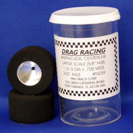 Pro-Track N239 Aluminum 3/32" x 1-3/16" x .700" 5/8" Hub Drag Tires