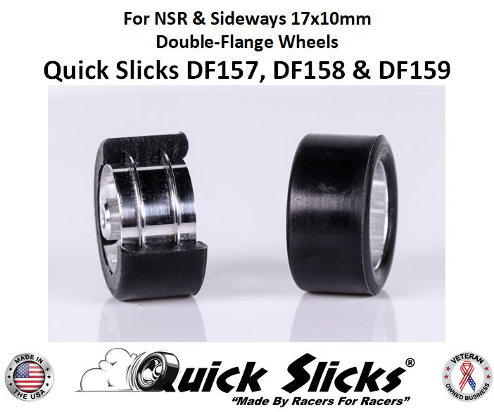 DF158XF Quick Slicks Silicone Tires, X-Firm