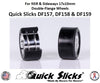 DF159F Quick Slicks Silicone Tires, Firm
