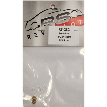 RevoSlot RS-232 5.0mm Pinion, 9-Teeth