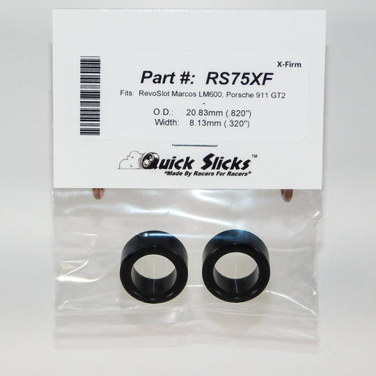 RS75XF Quick Slicks Silicone Tires, X-Firm