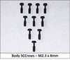 SCC Body Float SCCrews, M2.3 x 8mm