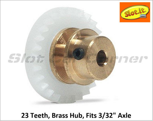 Slot.It GO23-Bz Gear, 23T, Inline Offset Crown, Bronze